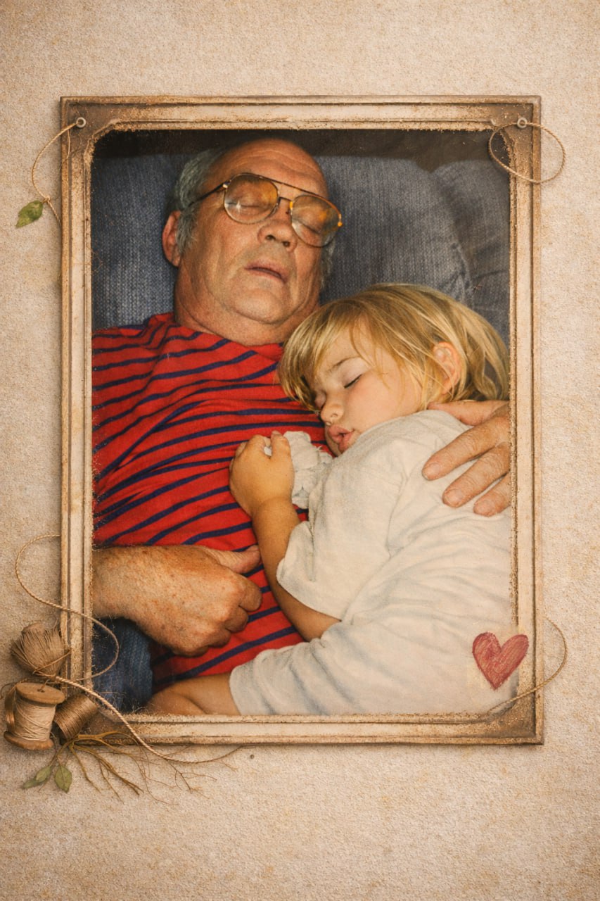 Young Justine with her Papa, Jerry Harpman