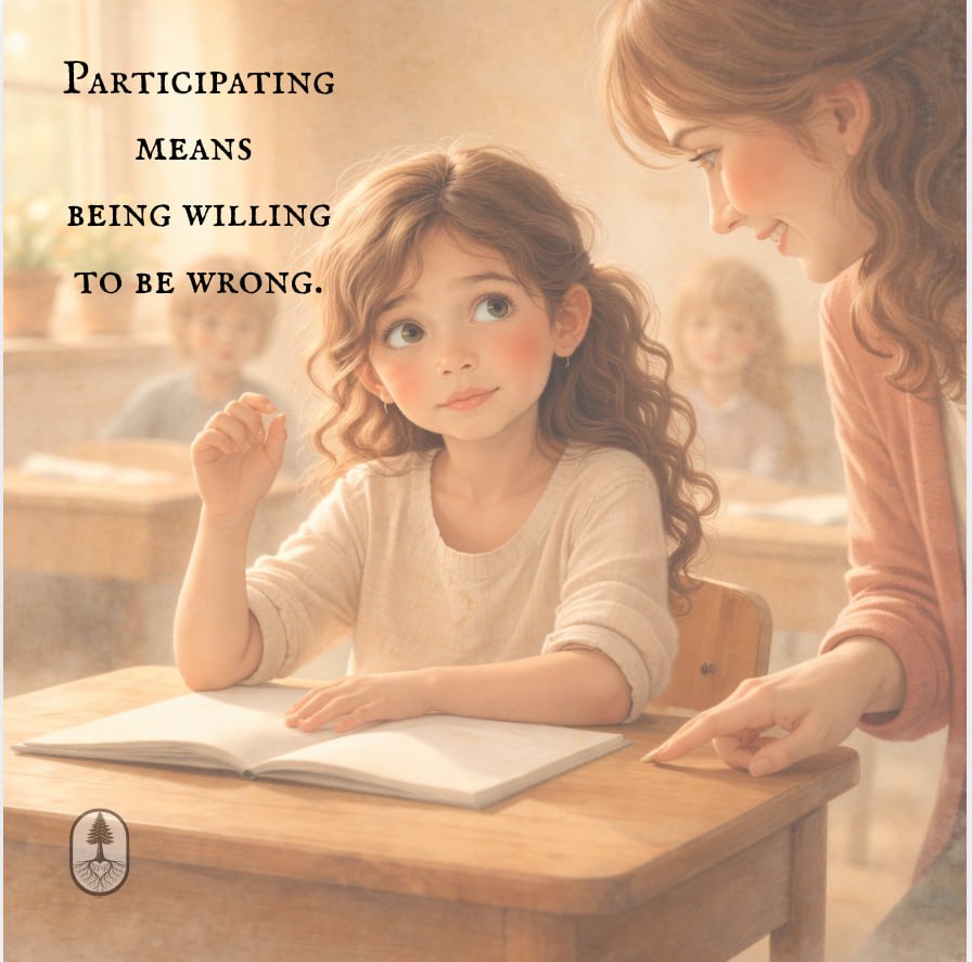 Participating means being willing to be wrong