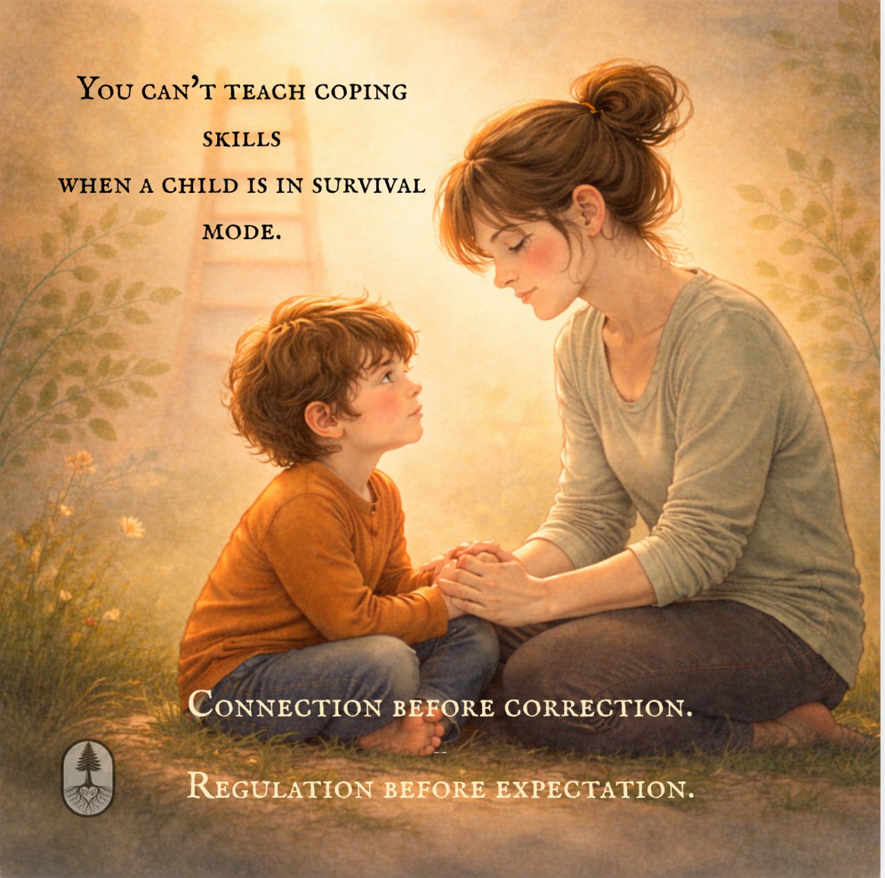 Connection before correction. Regulation before expectation.